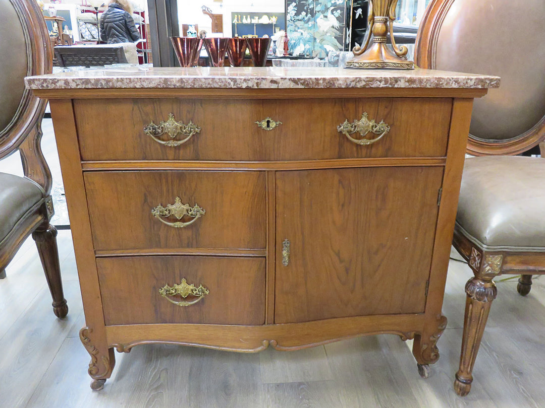 Marble Topped Cabinet