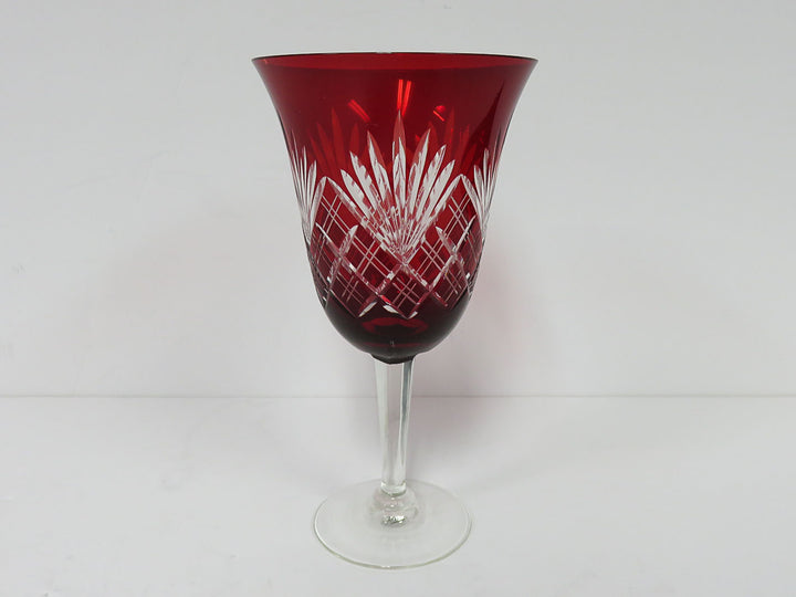 Cut to Clear Ruby Goblets