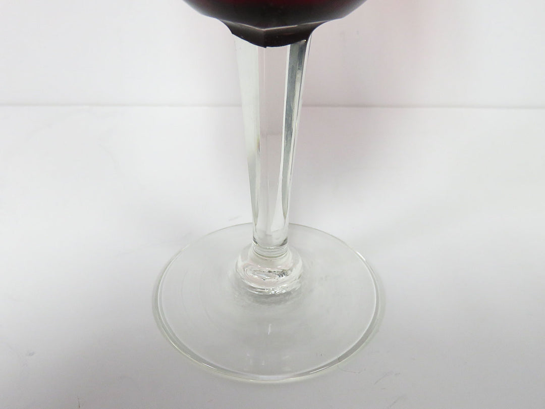 Cut to Clear Ruby Goblets