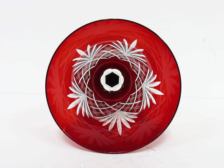 Cut to Clear Ruby Goblets