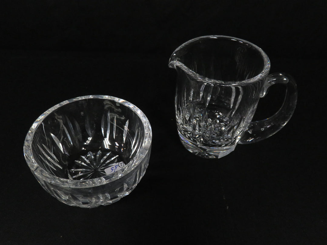 Cut Crystal Cream & Sugar