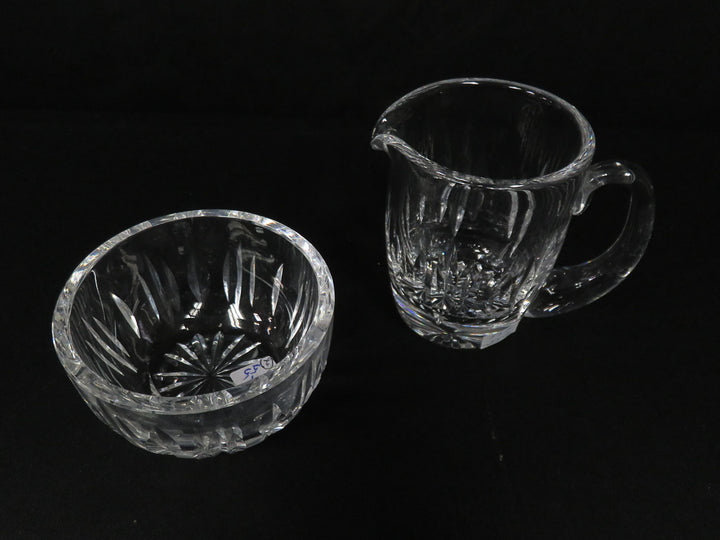 Cut Crystal Cream & Sugar