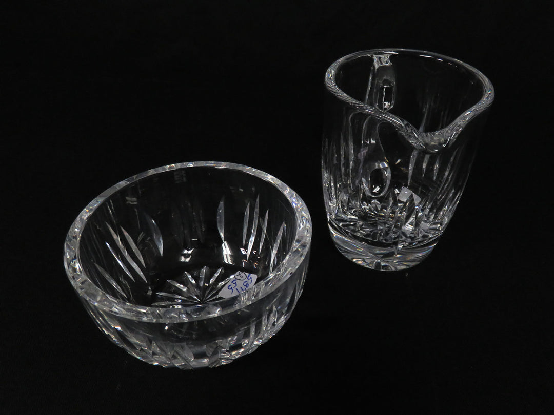 Cut Crystal Cream & Sugar