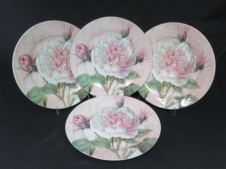 Four Floral Dinner Plates