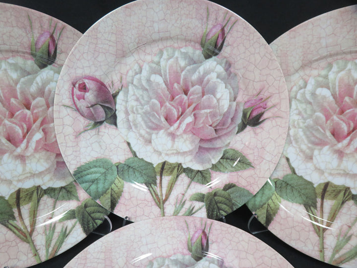 Four Floral Dinner Plates