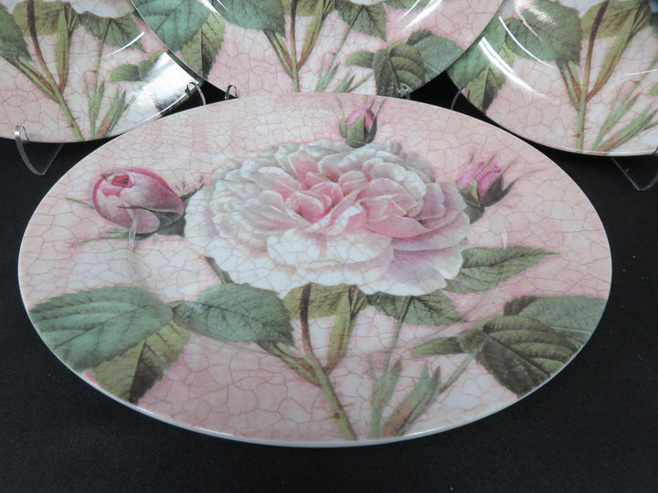 Four Floral Dinner Plates