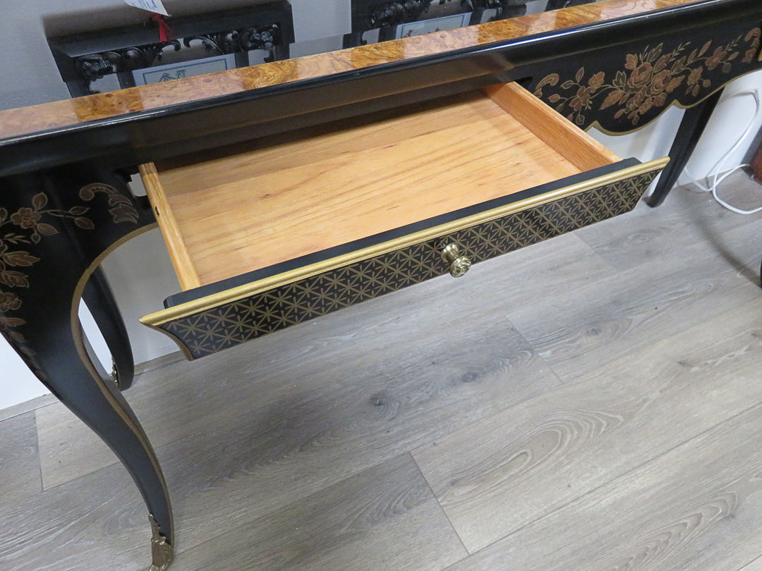 Drexel Heritage Chinoiserie Console Table with Benches