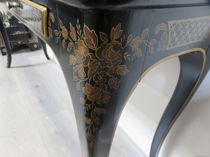 Drexel Heritage Chinoiserie Console Table with Benches
