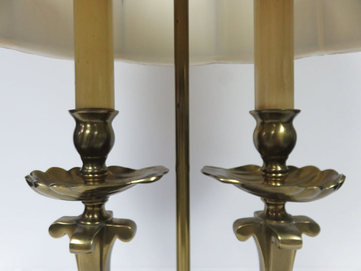 Brass Two-Armed Table Lamp