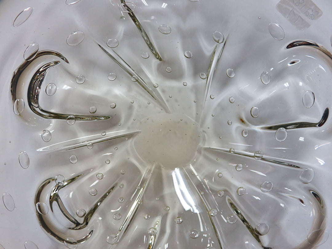 Gold Tinted Bubble Glass Bowl