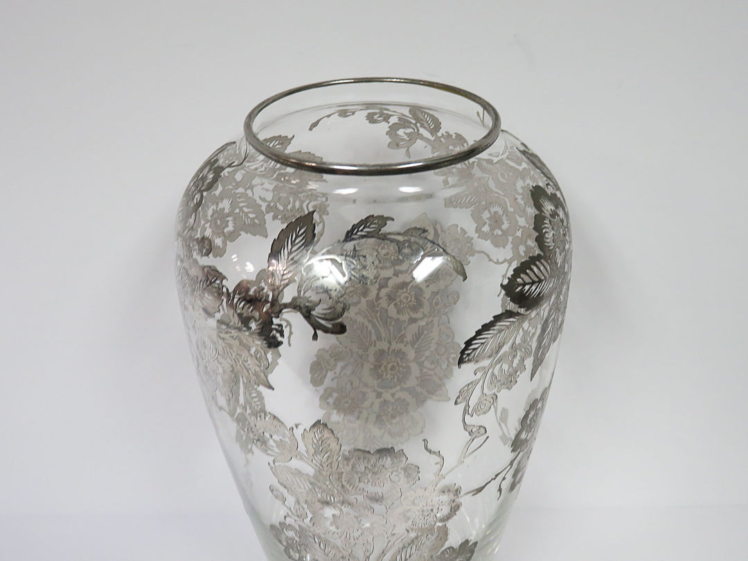 Silver Overlay Vase