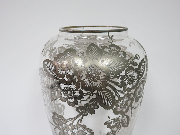Silver Overlay Vase
