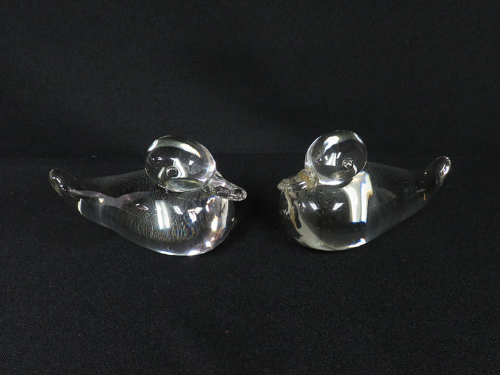 Clear Duck Figurines