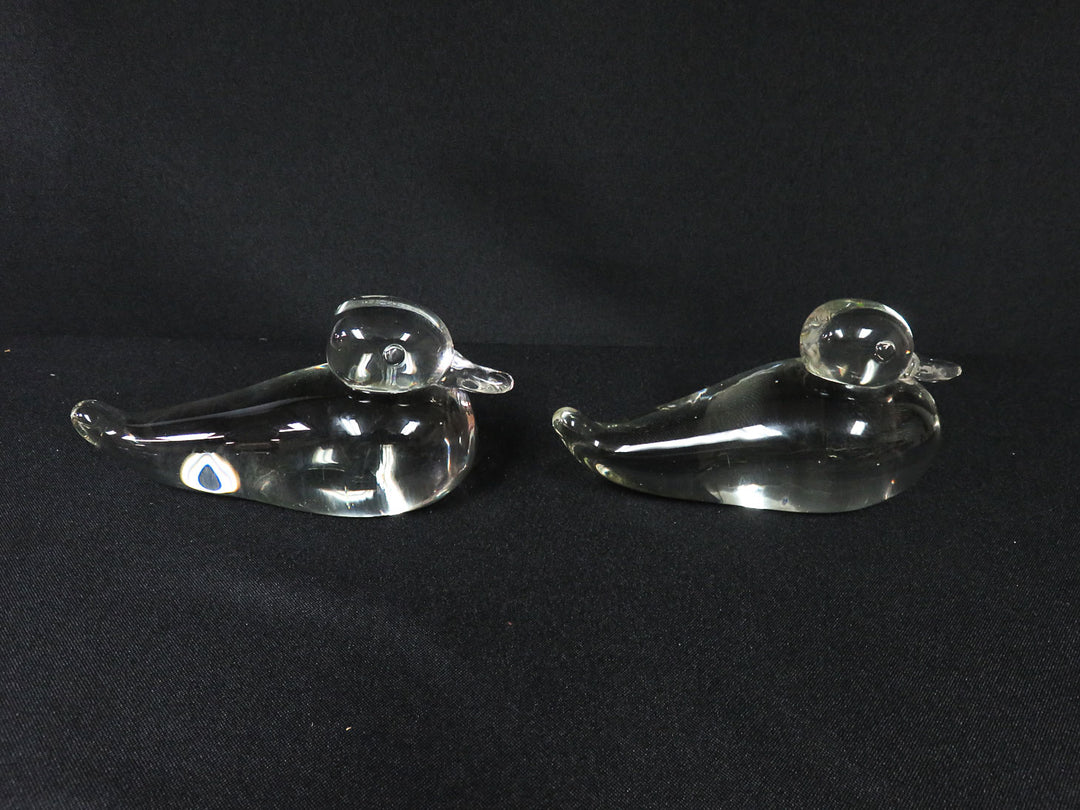 Clear Duck Figurines