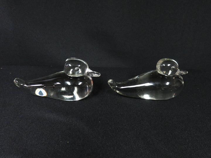 Clear Duck Figurines
