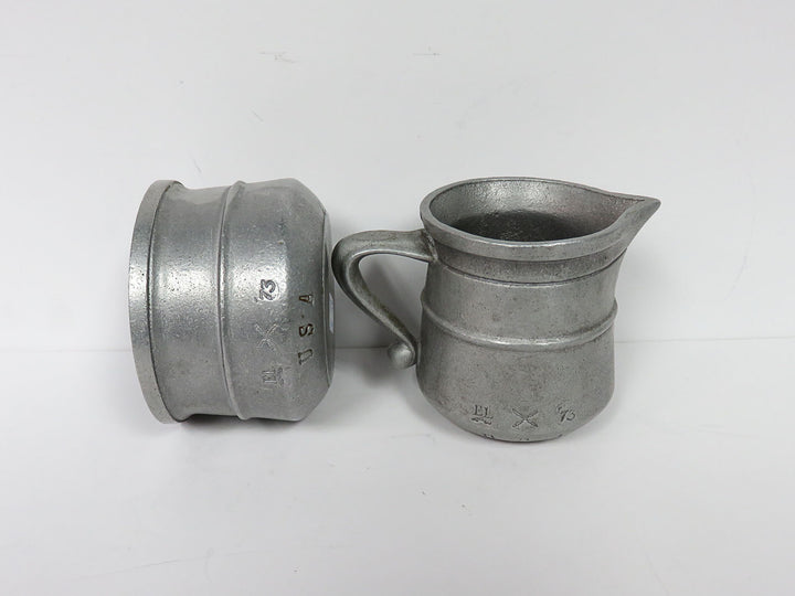 Pewter Cream & Sugar
