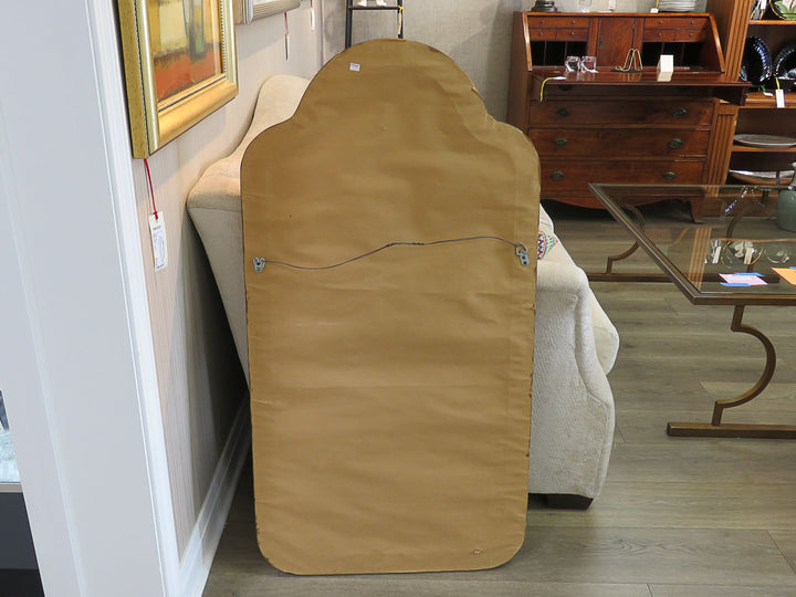 Arched, Brown Stained Beveled Mirror