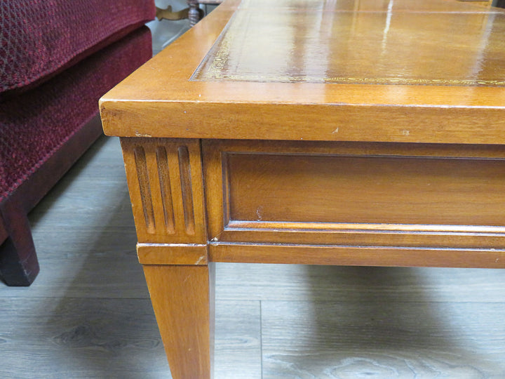 Leather Topped Coffee Table