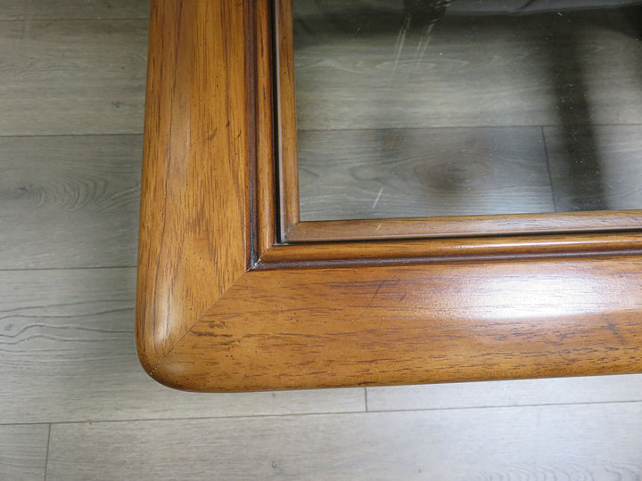 Side Table with Glass Insert