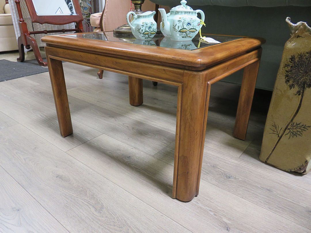 Side Table with Glass Insert