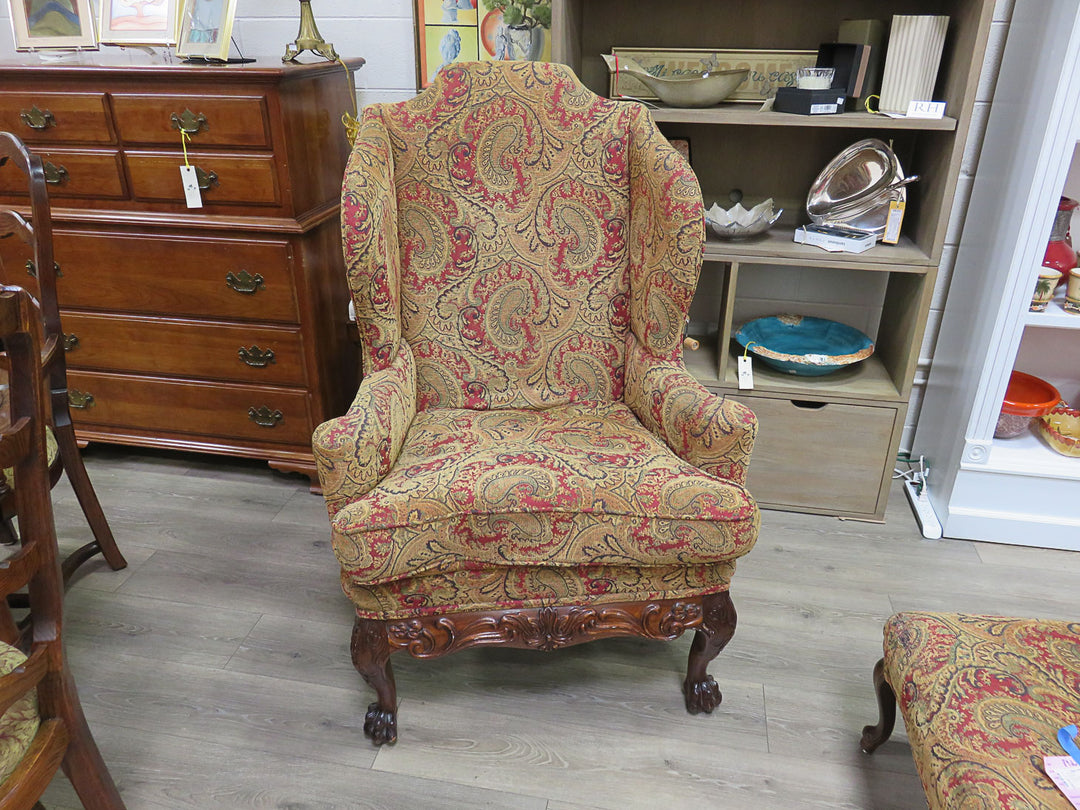 Paisley Wingback Chair