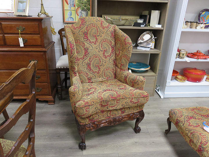 Paisley Wingback Chair