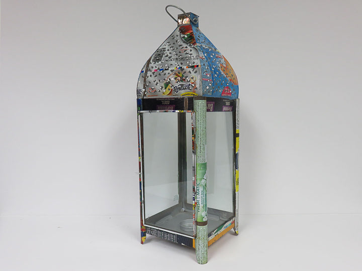 Retro Recycled Tin Lantern