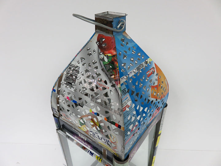 Retro Recycled Tin Lantern