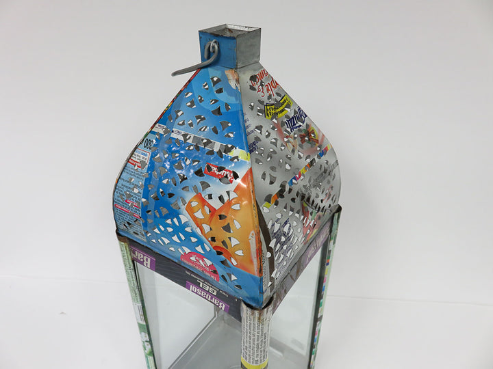 Retro Recycled Tin Lantern