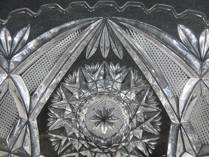 Cut Crystal Serving Bowl