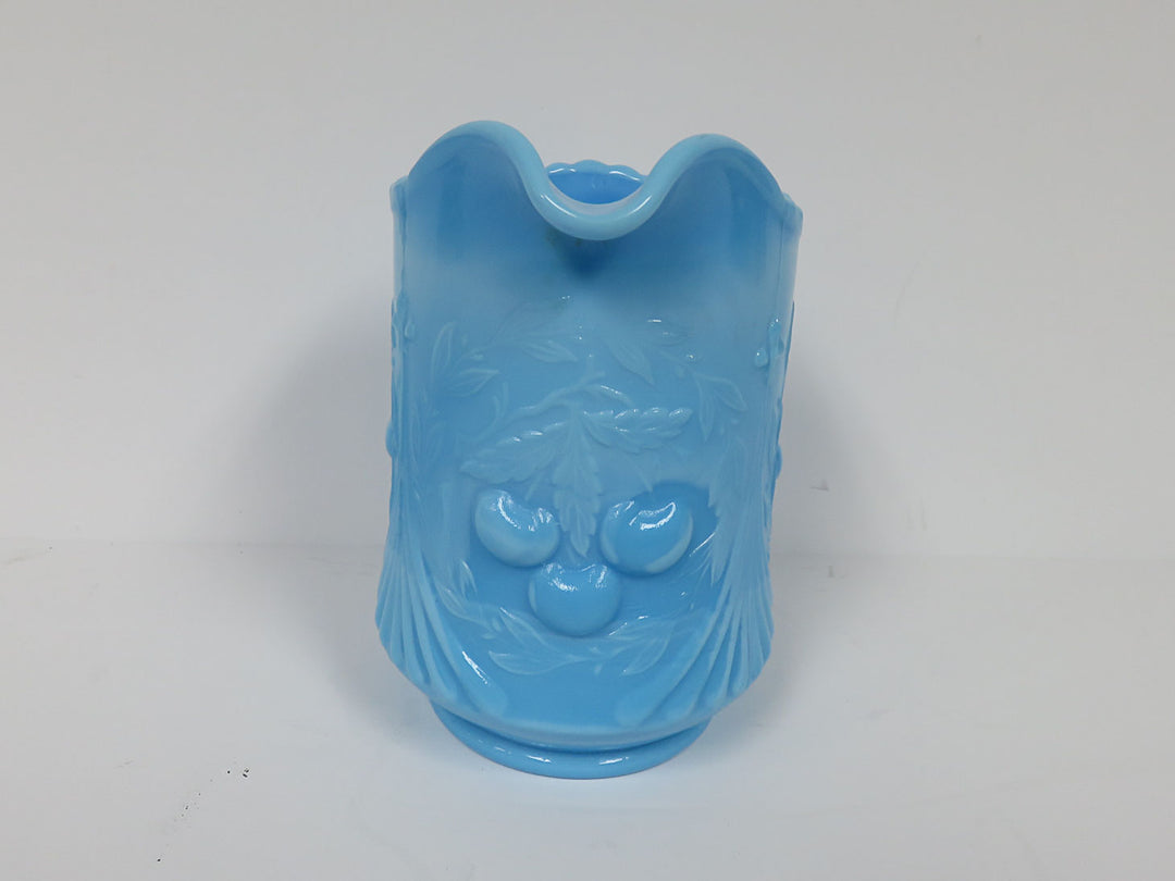 Blue Slag Glass Creamer