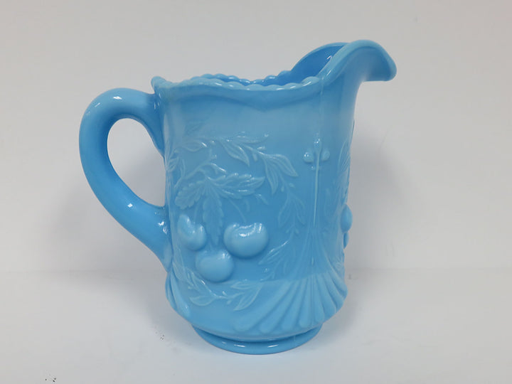 Blue Slag Glass Creamer