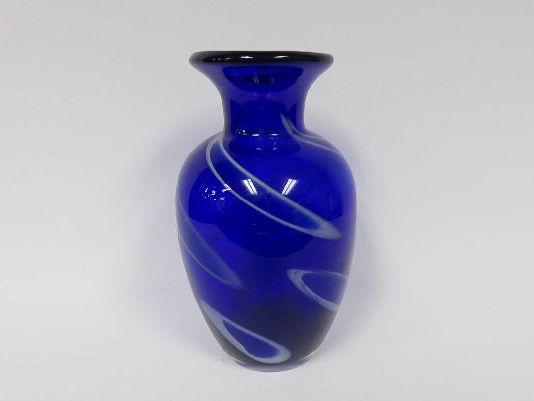 Art Glass Cobalt Vase