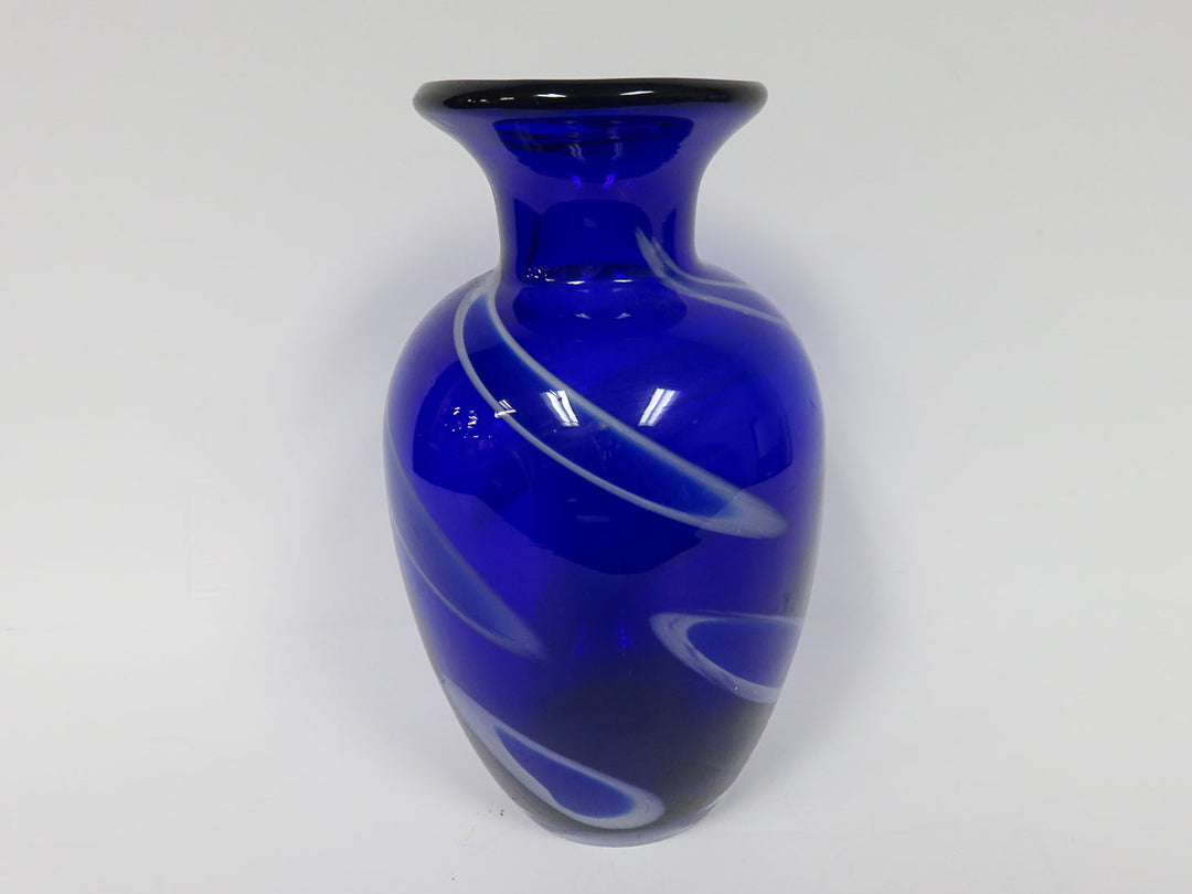 Art Glass Cobalt Vase
