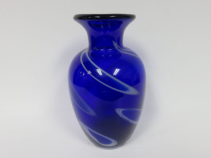 Art Glass Cobalt Vase