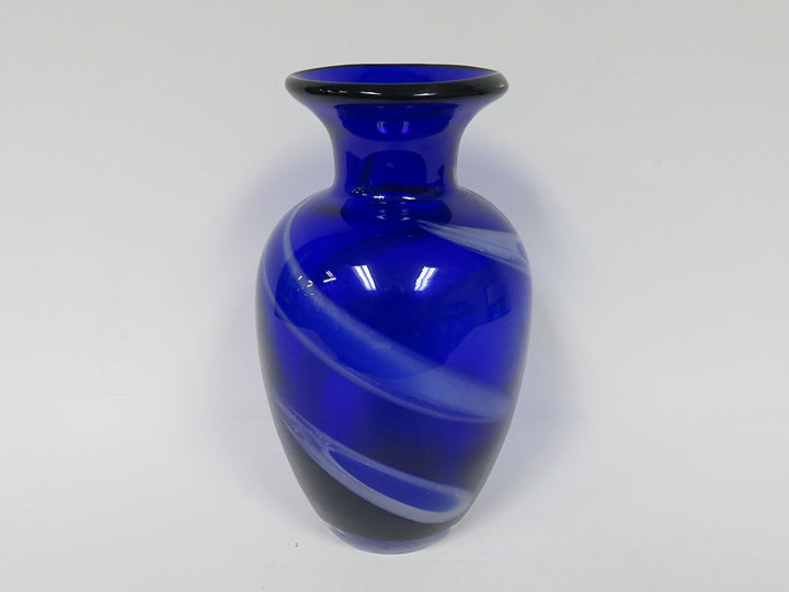 Art Glass Cobalt Vase