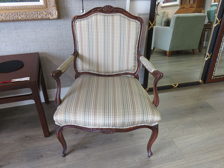Plaid Bergere Chair