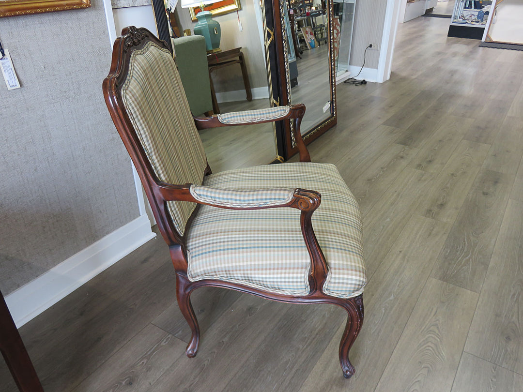 Plaid Bergere Chair