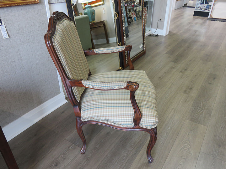 Plaid Bergere Chair