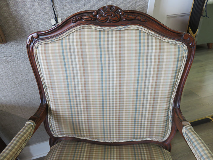 Plaid Bergere Chair