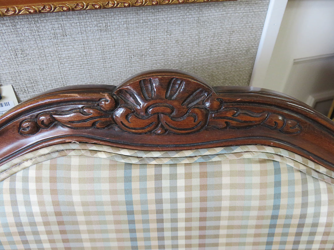 Plaid Bergere Chair