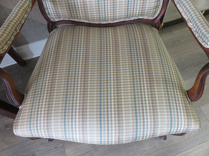 Plaid Bergere Chair