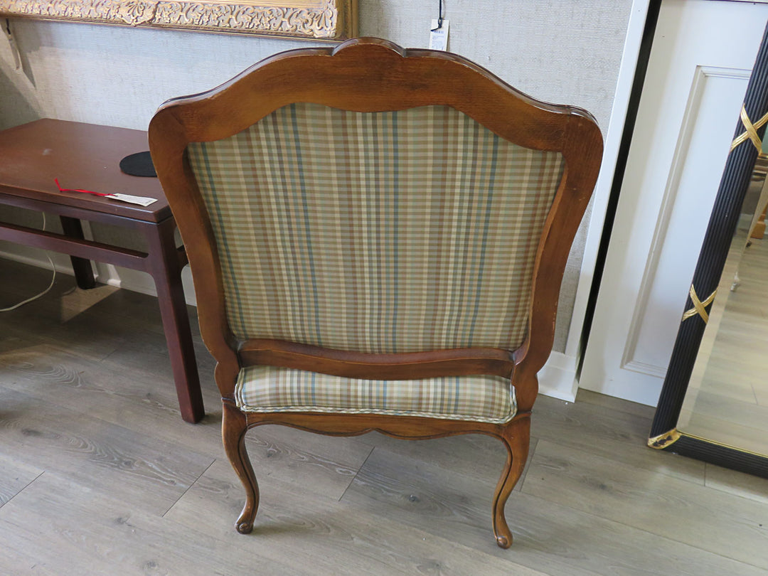 Plaid Bergere Chair