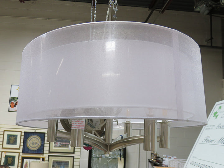 Six Light Drum Chandelier