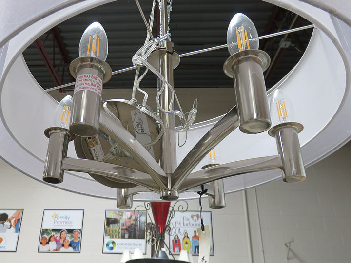 Six Light Drum Chandelier
