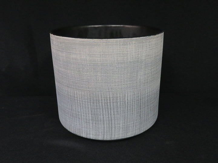 Rivet Textured Silver Planter