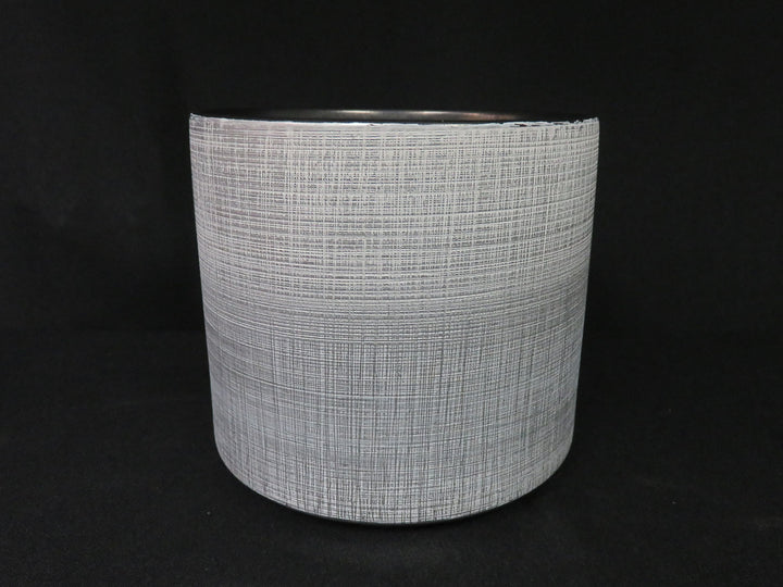 Rivet Textured Silver Planter