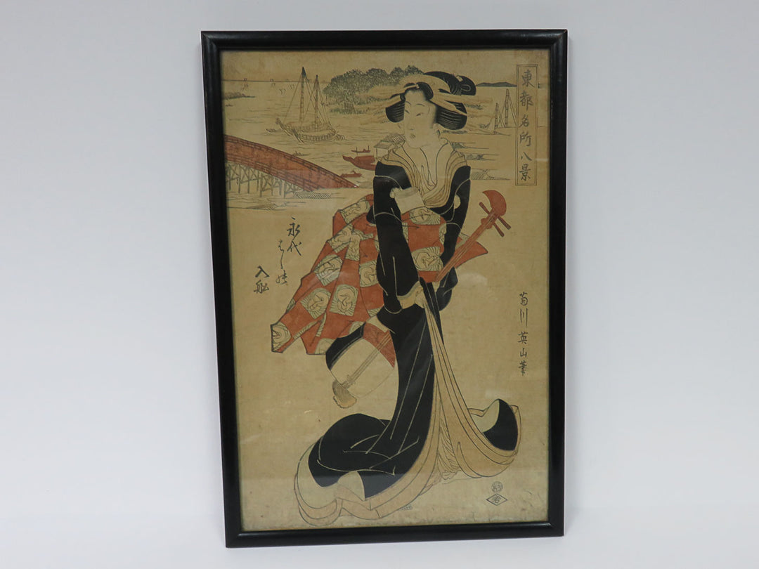 Japanese Woodblock Print by Kikukawa Eizan