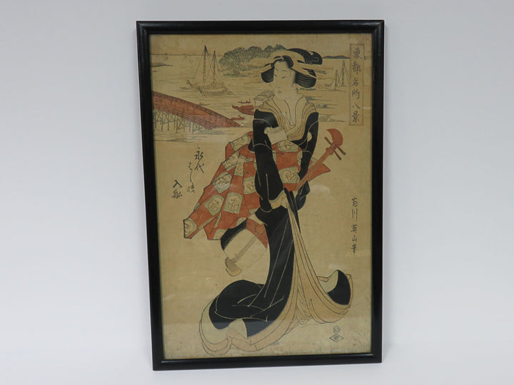 Japanese Woodblock Print by Kikukawa Eizan