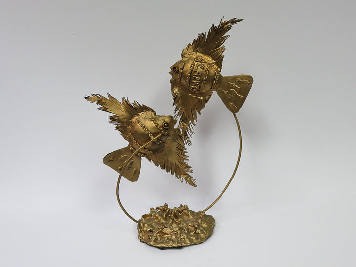 Goldtone Fish Sculpture